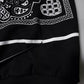 Dolce & Gabbana Black Bandana Hooded Men Sweatshirt Sweater