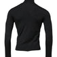 Dolce & Gabbana Black Wool Turtleneck Pullover Sweater