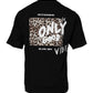 Dolce & Gabbana Black Amore Leopard Cotton Crew Neck T-shirt