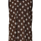 Dolce & Gabbana Brown Logo Monogram Cotton Crew Neck T-shirt