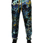 Dolce & Gabbana Multicolor Marble Print Jogger Sweatpants Pants