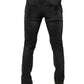 Dolce & Gabbana Black Cotton Stretch Skinny Men Denim Jeans