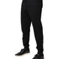 Dolce & Gabbana Black Cotton Jogger Jogging Pants
