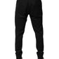 Dolce & Gabbana Black Cotton Jogger Jogging Pants