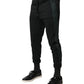 Dolce & Gabbana Black Cotton Blend Jogger Sweatpants Pants