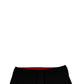 Dolce & Gabbana Black Wool Mid Waist Jogger Sweatpants Pants