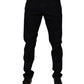 Dolce & Gabbana Black Cotton Stretch Slim Fit Men Denim Jeans
