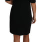 Dolce & Gabbana Black Floral Cut Out Pattern Coctail Dress