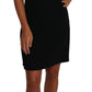 Dolce & Gabbana Black Floral Cut Out Pattern Coctail Dress
