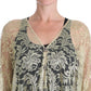 Dolce & Gabbana Gold Floral Lace Crystal Gown Cape Dress