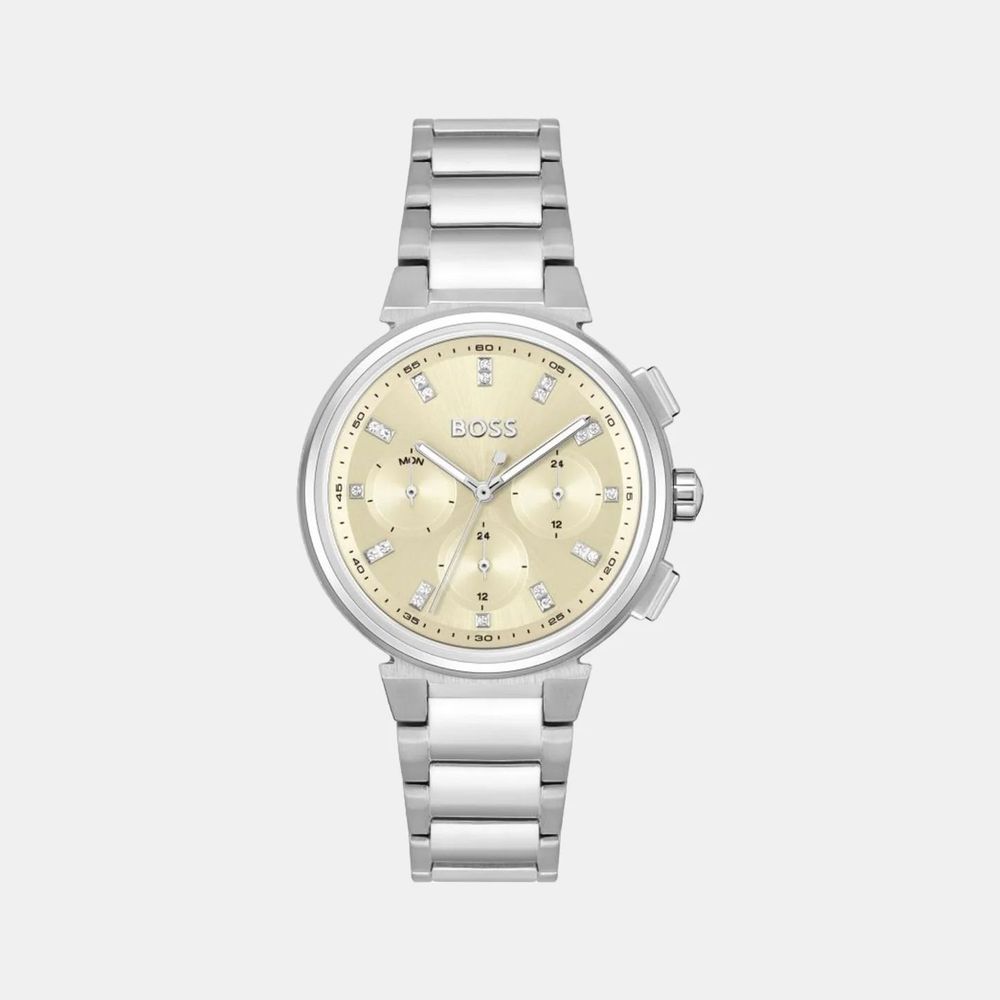 Hugo Boss Silver Stainless Steel Dress Watch
