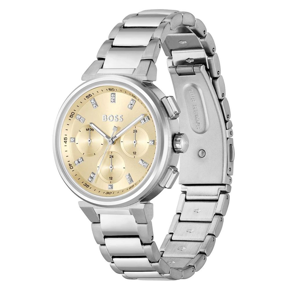 Hugo Boss Silver Stainless Steel Dress Watch