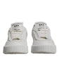 Dolce & Gabbana White Miami Leather Low Top Sneakers Shoes
