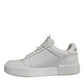 Dolce & Gabbana White Miami Leather Low Top Sneakers Shoes