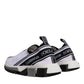 Dolce & Gabbana White Black Slip On Sorrento Sneakers Shoes