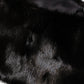 Dolce & Gabbana Black Fur Shawl Neck Wrap Cover Collar Scarf