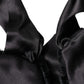 Dolce & Gabbana Black Lamb Fur Women Neck Warmer Winter Scarf