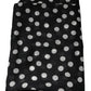 Dolce & Gabbana Black White Polka Dots Fringes Wrap Scarf