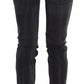 John Galliano Grey Washed Low Waist Zipper Side Skinny Denim Jeans