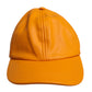 Dolce & Gabbana Orange Cotton 6 Panels Baseball Cap