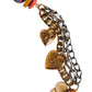 Dolce & Gabbana Multicolor Embellished Waist Chain Belt
