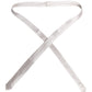 Dolce & Gabbana White Solid Silk Adjustable Necktie Tie