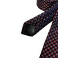 Dolce & Gabbana Red Blue Circles Silk Adjustable Necktie Tie