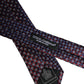 Dolce & Gabbana Red Blue Circles Silk Adjustable Necktie Tie