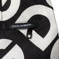 Dolce & Gabbana Black White Logo Beachwear Shorts Swimwear