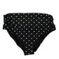 Dolce & Gabbana Black Polka Dot Swimsuit Bikini Bottom Swimwear