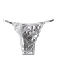 Dolce & Gabbana Silver Polyester Beachwear Bikini Bottom Swimwear