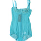 Dolce & Gabbana Blue Tulle Balconette Bra Bodysuit Underwear