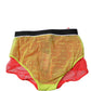 Dolce & Gabbana Red Yellow Tulle Mid Waist Panty Underwear