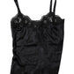 Dolce & Gabbana Black Lace Silk Blend Camisole Top Underwear