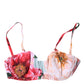 Dolce & Gabbana Multicolor Floral Padded Balconette Bra Underwear