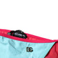 Dolce & Gabbana Multicolor Logo Swimsuit Bikini Bottom Swimwear