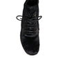 Dolce & Gabbana Black Pony Style Leather Mid Calf Boots Shoes