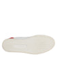 Dolce & Gabbana White Suede Leather Low Top Sneakers Shoes