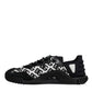 Dolce & Gabbana Black Logo Lace Up Low Top NS1 Sneakers Shoes