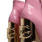 Dolce & Gabbana Pink Patent Leather Heel Mid Calf Boots Shoes
