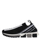 Dolce & Gabbana Black White Slip On Sorrento Sneakers Shoes