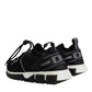 Dolce & Gabbana Black Mesh Sorrento Trekking Sneakers Shoes