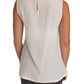 Dolce & Gabbana White Silk Crystal Sequined Fairy T-shirt