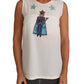 Dolce & Gabbana White Silk Crystal Sequined Fairy T-shirt