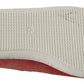 Pantofola D'Oro Scarlet Red Blue Stripe Flat Slip-On Shoes