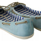 Pantofola D'Oro Minnesota Blue Stripe Flat Slip-On Shoes