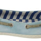 Pantofola D'Oro Minnesota Blue Stripe Flat Slip-On Shoes