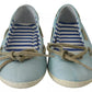 Pantofola D'Oro Minnesota Blue Stripe Flat Slip-On Shoes