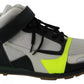 Jil Sander Fog Gray Neon Green Black Lace-Up Strap Shoes