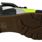 Jil Sander Fog Gray Neon Green Black Lace-Up Strap Shoes